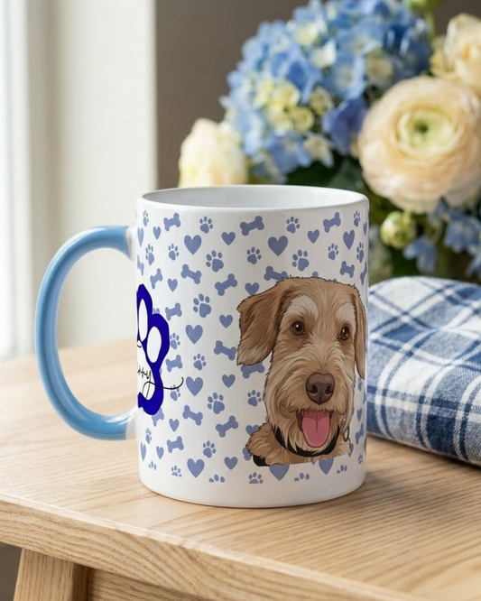Taza personalizada perritos peluditos taza con diseño personalizado petlovers regalo detalles personalizados amante de los perritos gatitos y mascotas