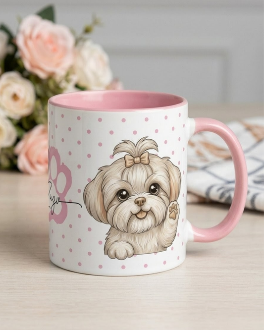 Taza personalizada perritos peluditos taza con diseño personalizado petlovers regalo detalles personalizados amante de los perritos gatitos y mascotas 