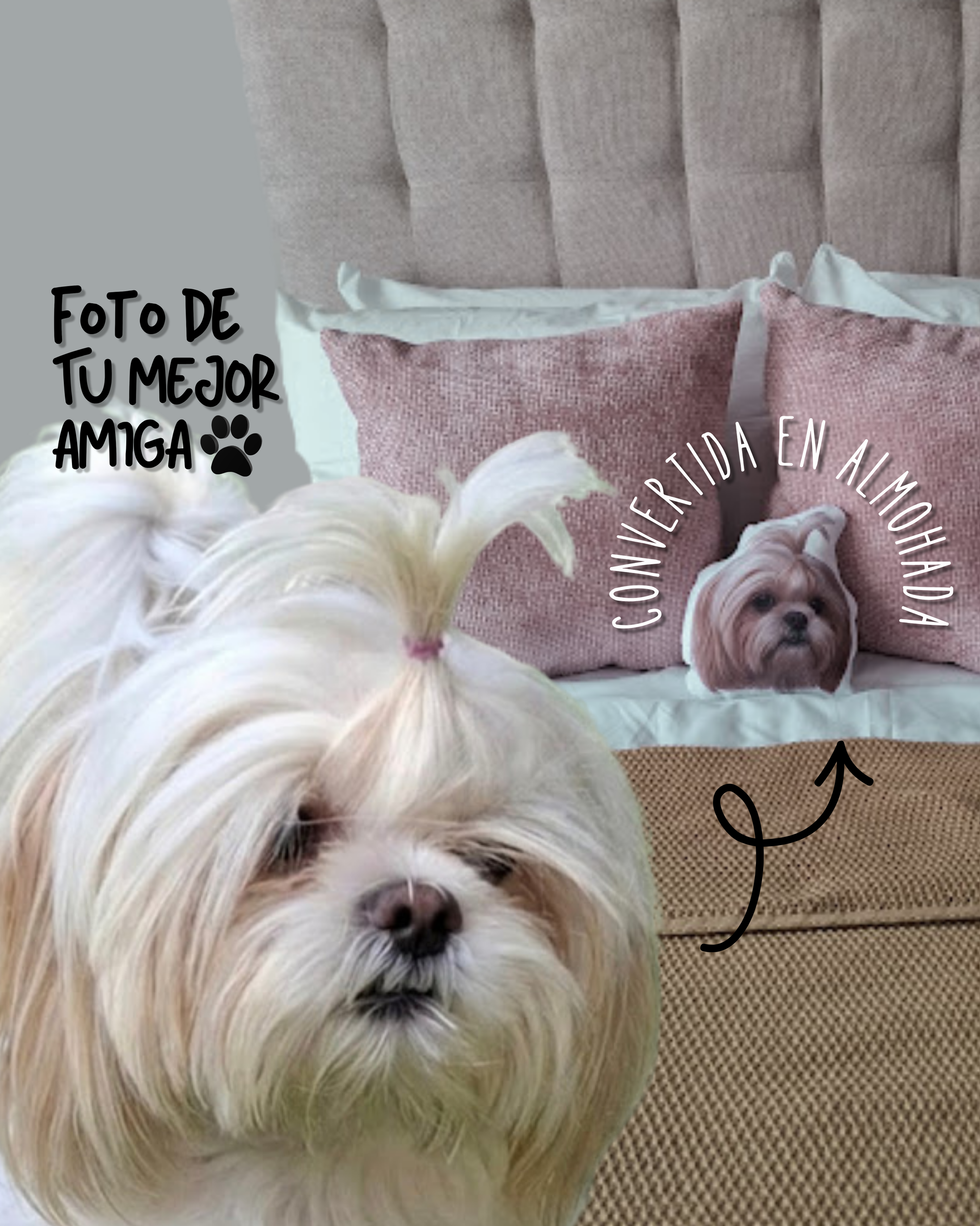 alomahada de tu perrito mascota recuerdo regalo memorial tu amigo de 4 patitas conmemorativo recuerdos