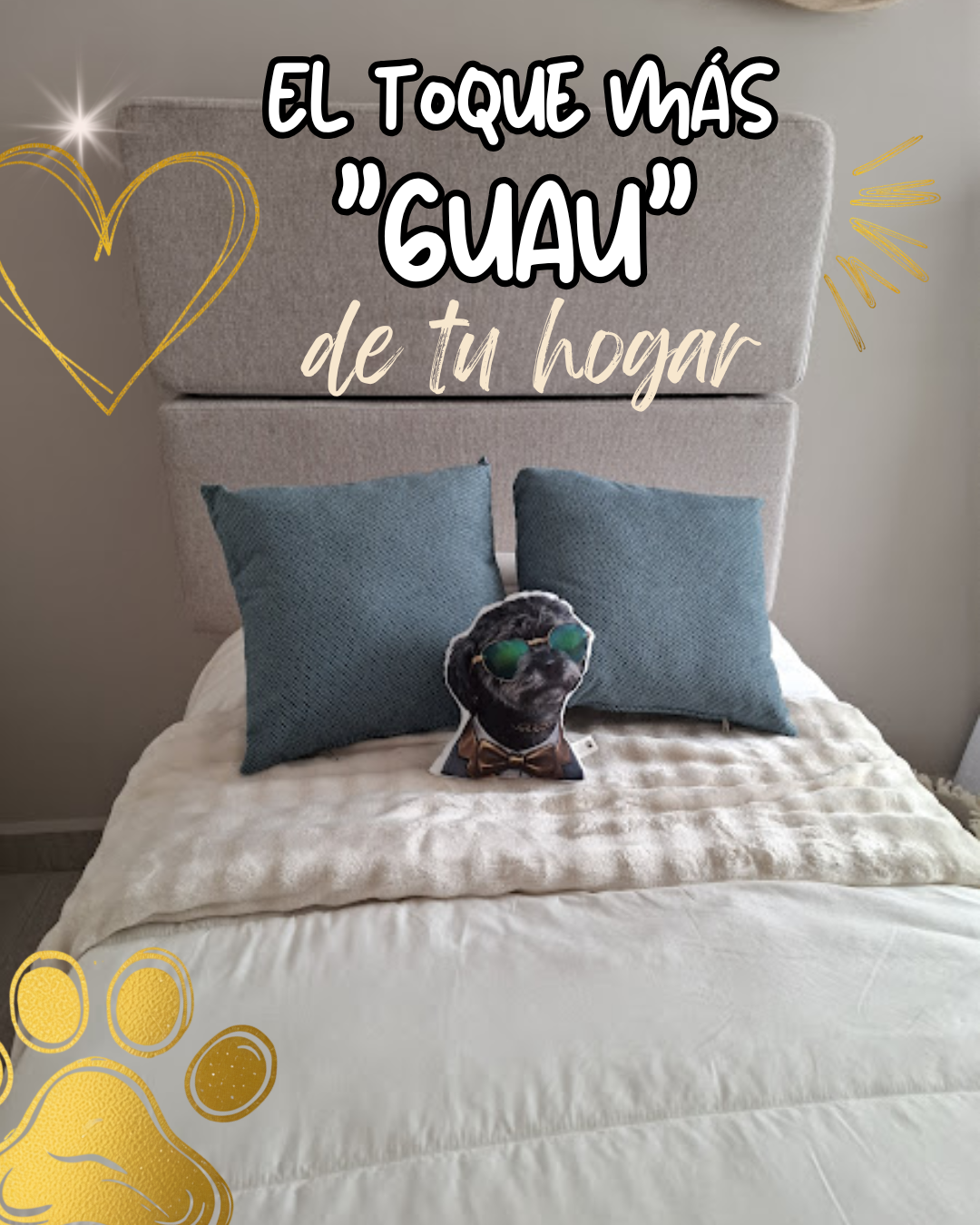 almohada de tu perrito mascota recuerdo regalo memorial tu amigo de 4 patitas conmemorativo recuerdos hecho a mano personalizado