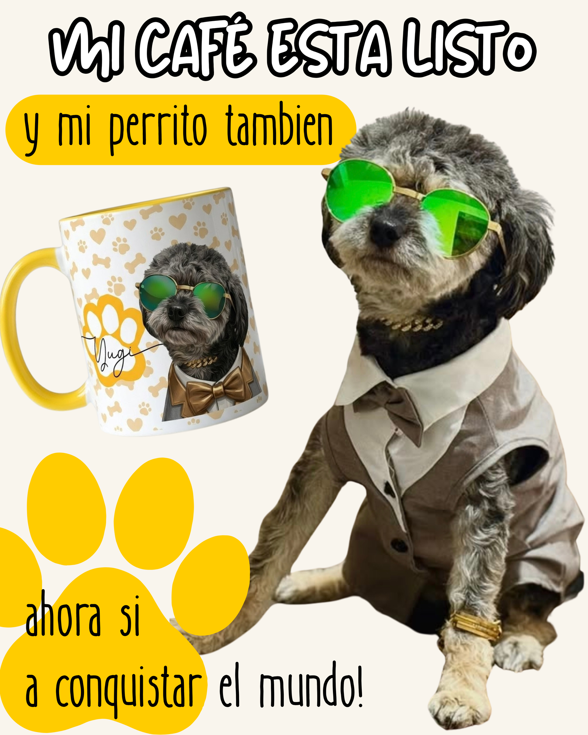 Taza personalizada perritos peluditos taza con diseño personalizado petlovers regalo detalles personalizados amante de los perritos gatitos y mascotas 