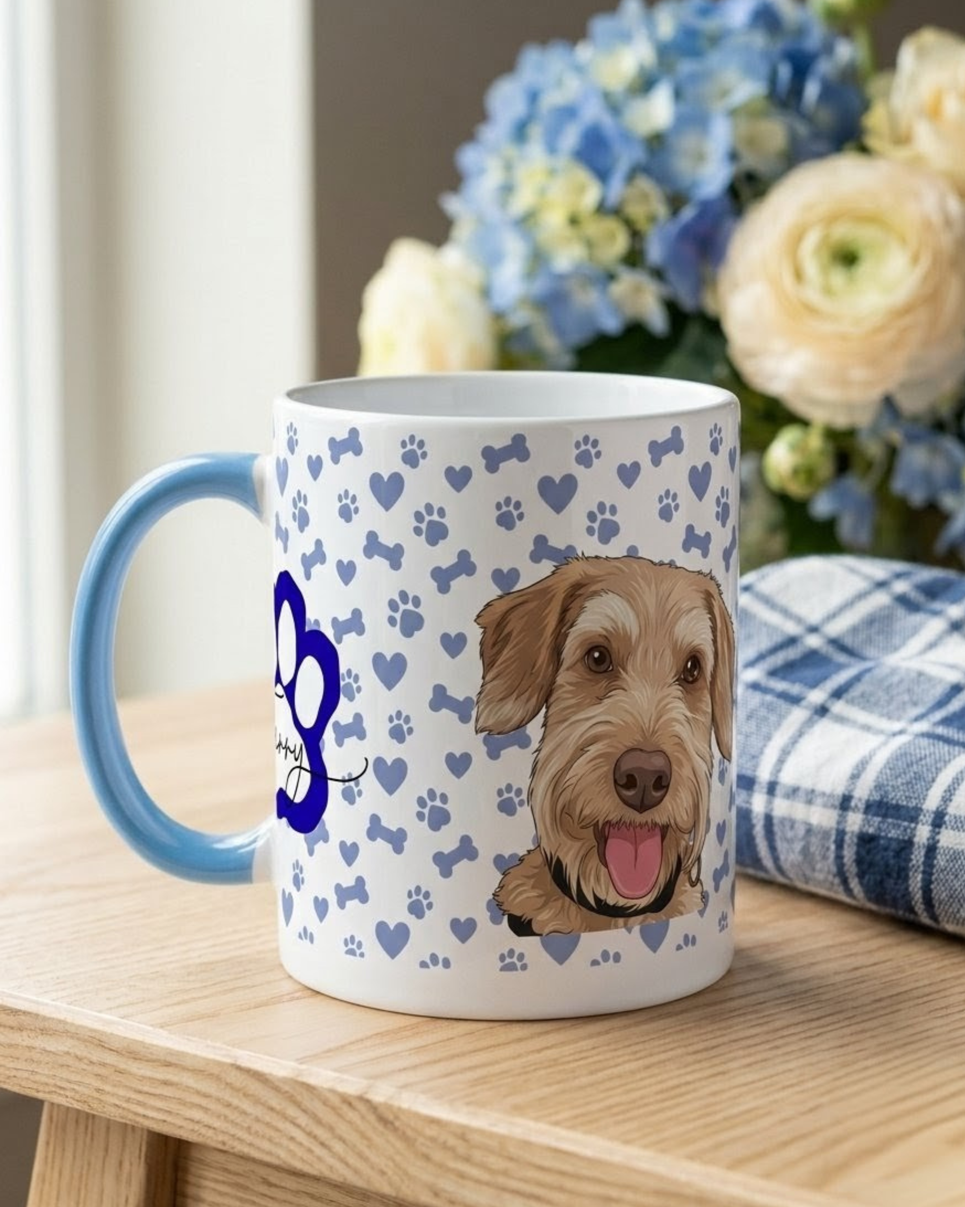 Taza personalizada perritos peluditos taza con diseño personalizado petlovers regalo detalles personalizados amante de los perritos gatitos y mascotas 