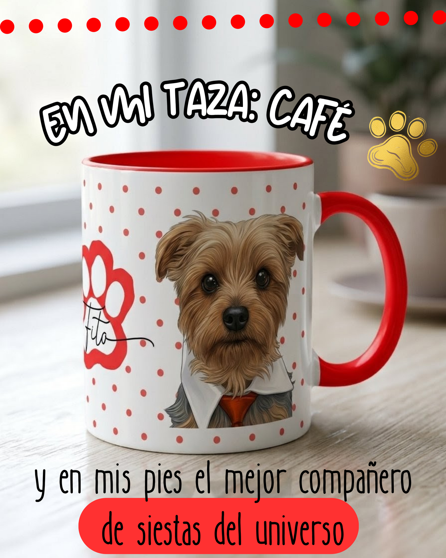 Taza personalizada perritos peluditos taza con diseño personalizado petlovers regalo detalles personalizados amante de los perritos gatitos y mascotas 