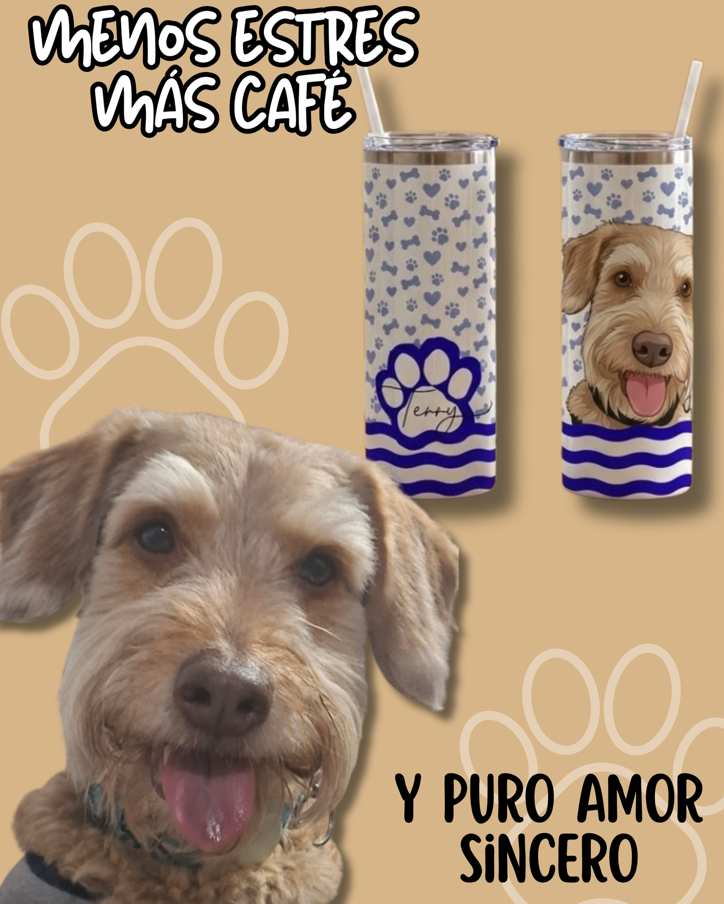 termo personalizado de tu mascota regalo perritos gatos peluditos
