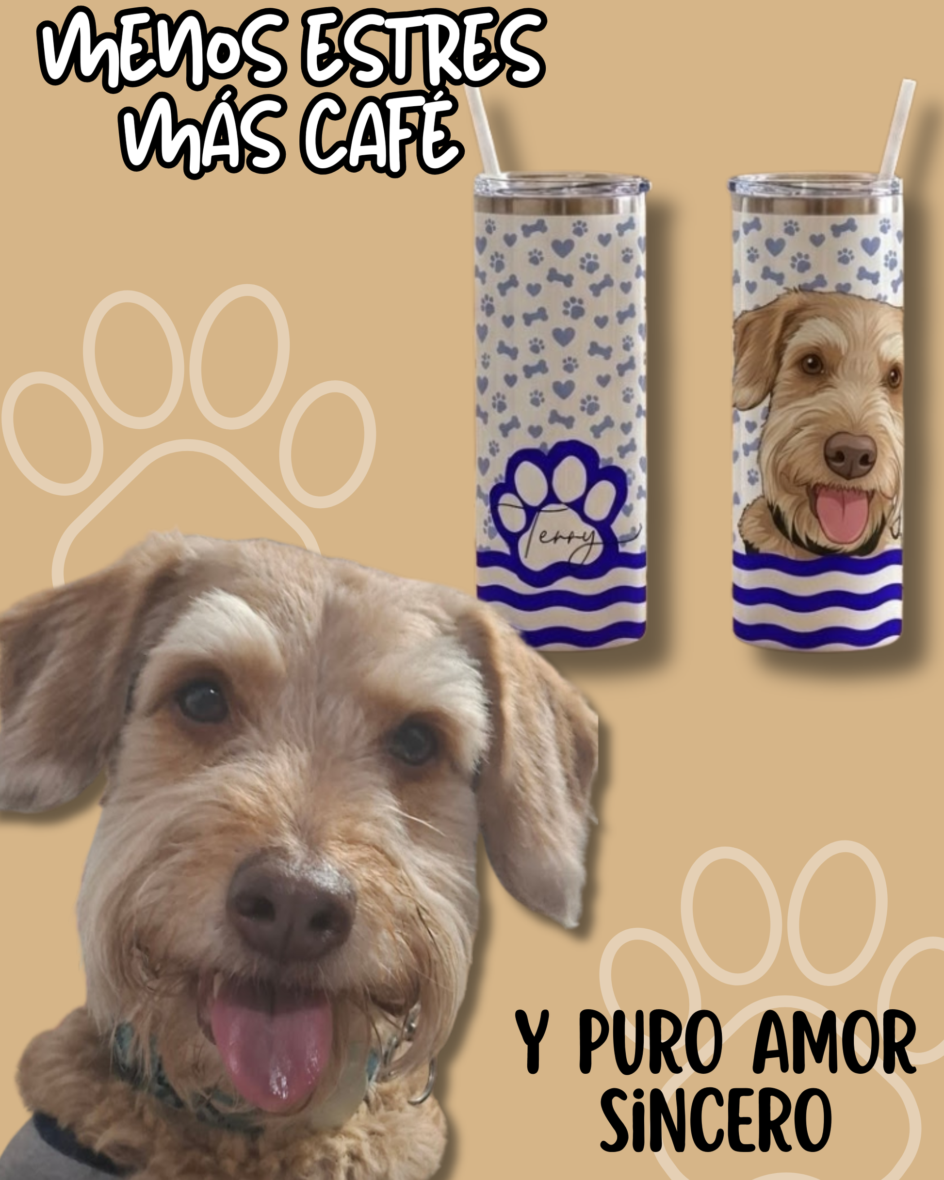 termo personalizado de tu mascota regalo perritos gatos peluditos